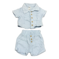 Newborn 2pc Blue Cotton Set - Mr Price