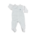 Prem White Cotton Snapper Footed Babygrow - Woolworths