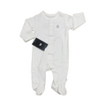 *NEW* White Cotton Snapper Footed Babygrow - Woolworths