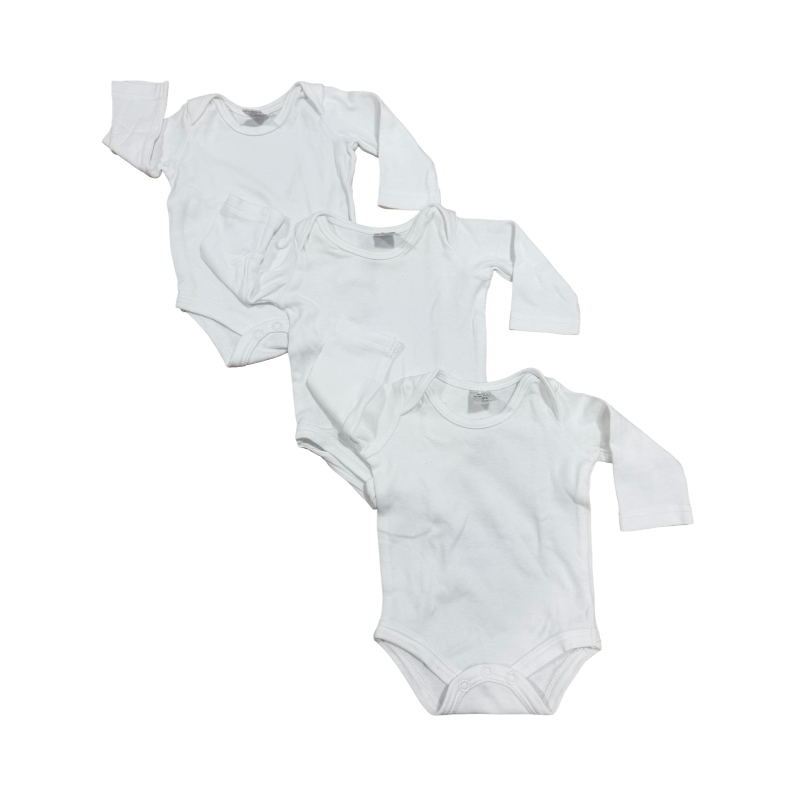 Newborn 3pc Long Sleeve Bodysuit Set - Tiny Tots
