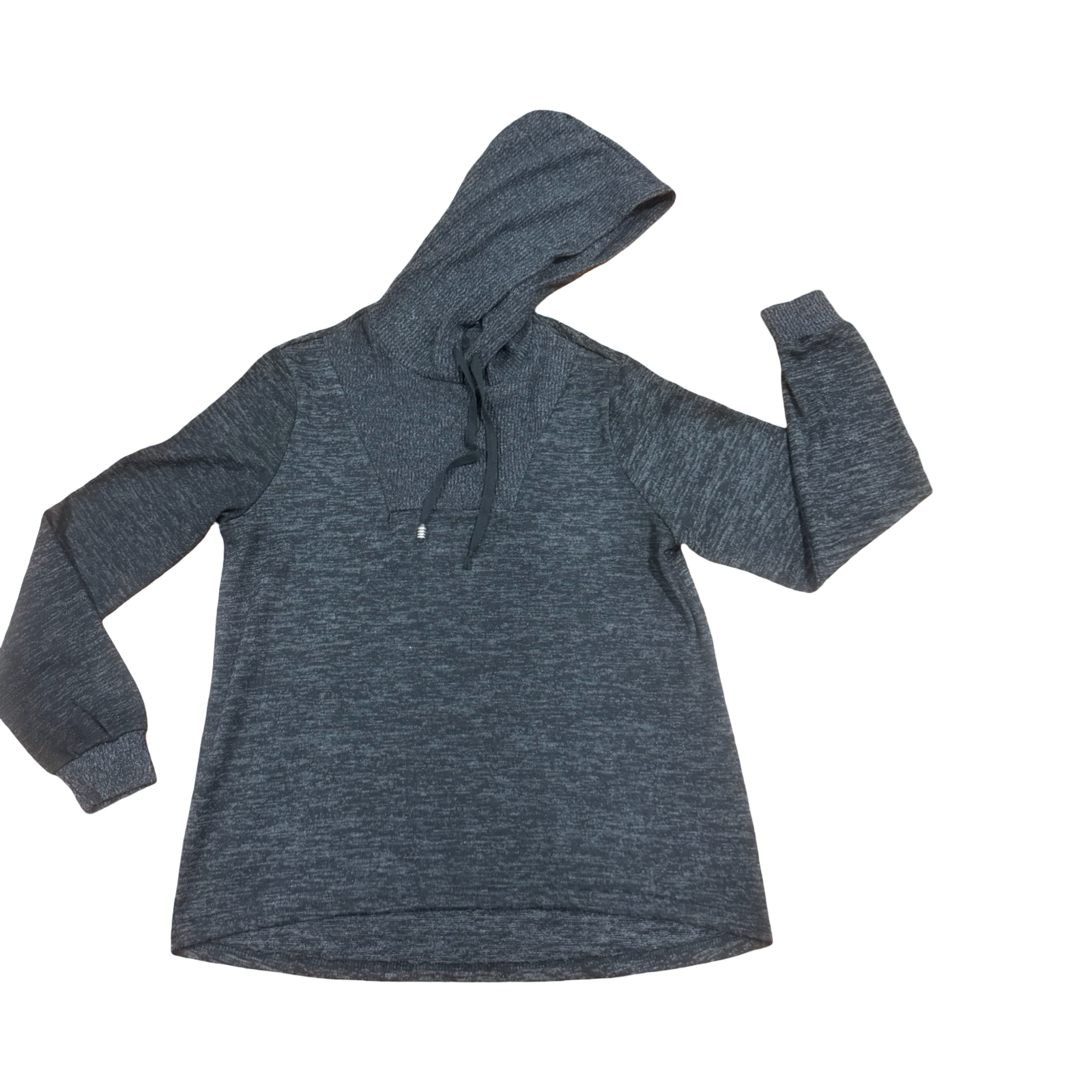 Medium Black Melange Knitted Maternity Hoodie - REAL Basics