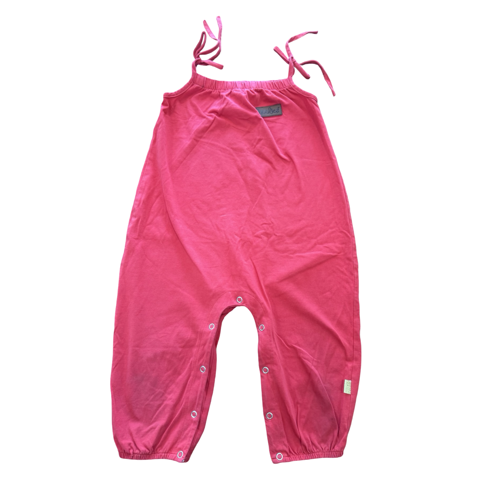 2-3Y Red Cotton Bodysuit- Hoolies