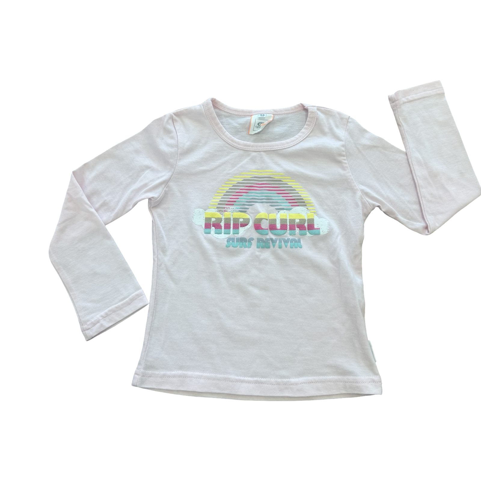 5-6Y Light Pink Long Sleeve T-Shirt - Ripcurl