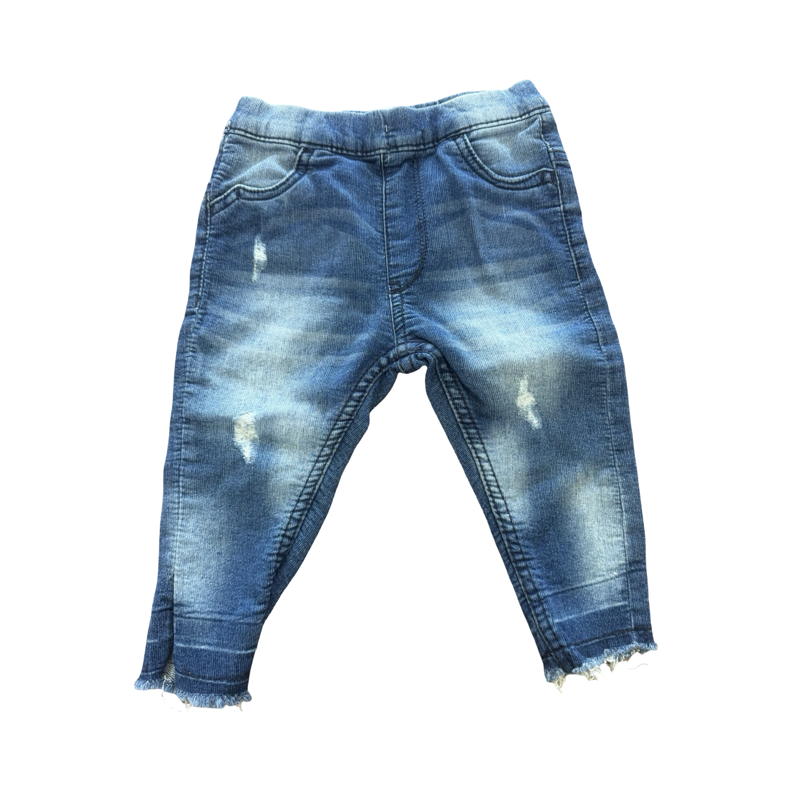 6-12M Denim Washed Look Jeans - Woolworths