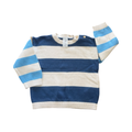 9-12M Blue & Cream Stripe Jersey - H & M
