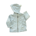 3-6M Grey Melange Zipp Jacket with Hoodie and Pom Pom - Country Road