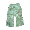 9-12M Pink & Green Floral Cargo Style Pants - Marks & Spencer
