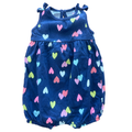 1-3M Navy Hearts Romper - Woolworths