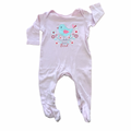 3-6M Pink Sweet Little Bird Long Babygrow - Woolworths
