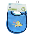 One Size 3 Pack Boy Bibs - Ackermans