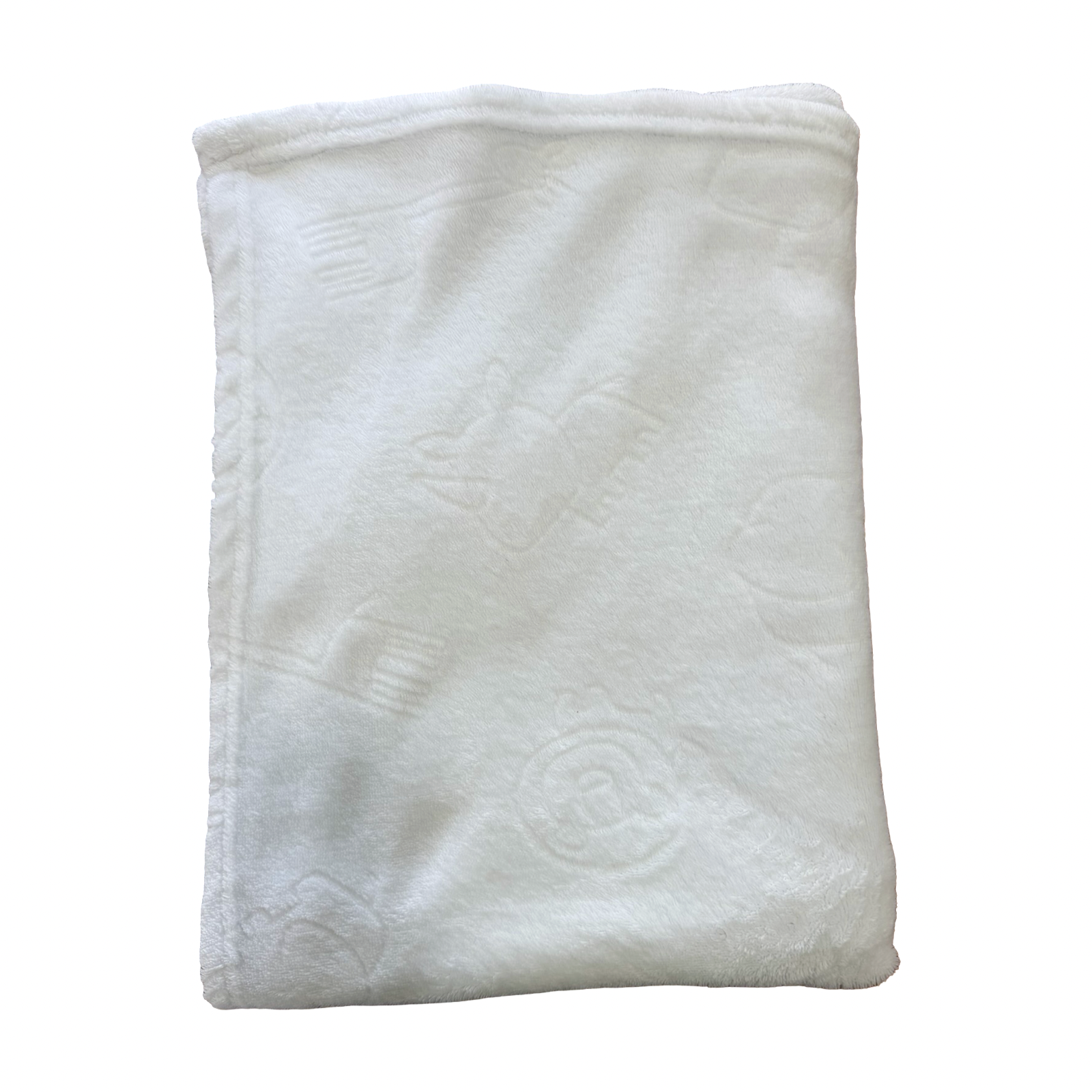 75x00cm White Fleece Blanket - Woolworrths