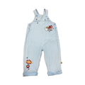 9-12M Light Blue Corduroy Super Hero Dungaree - Aams Baby