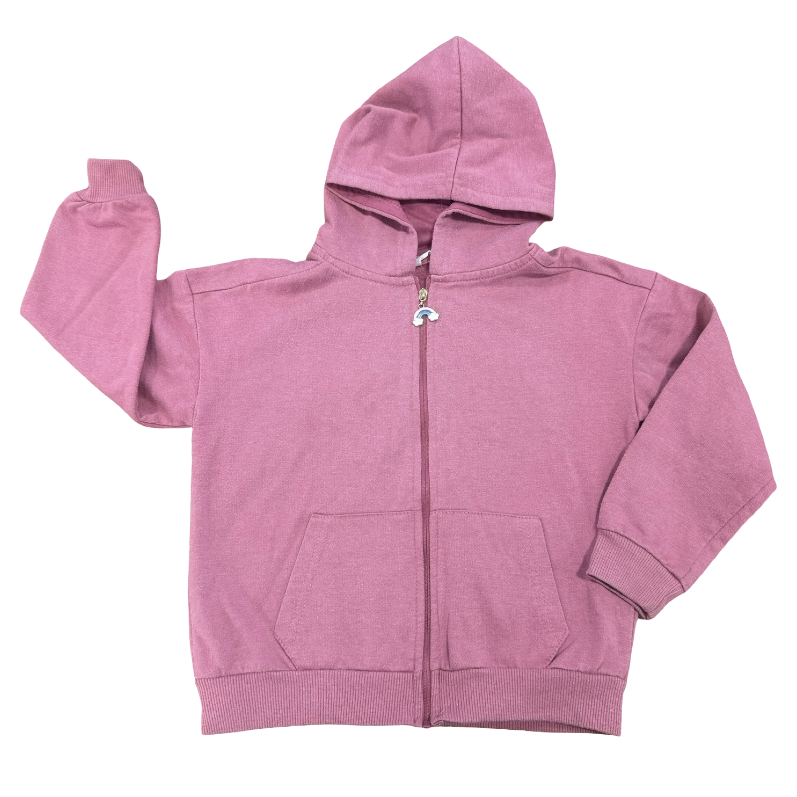 6-7Y Purple Plain Hoodie - Real Kids