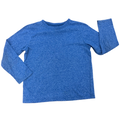 7Y Plain Blue Melange Long Sleeve T-Shirt - Woolworths