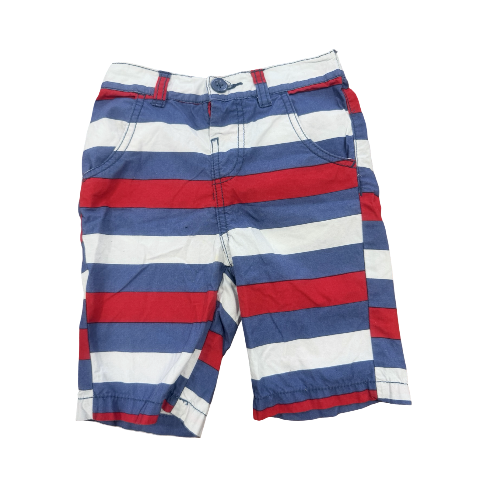 4-5Y Blue, Red & White Shorts - Woolworths