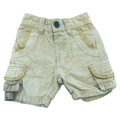 6-9M Beige Cargo Shorts - OneTwoThree