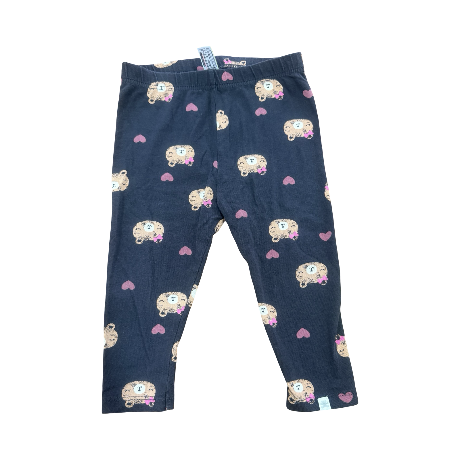 6-12M Black Bear Tights - Woolworths