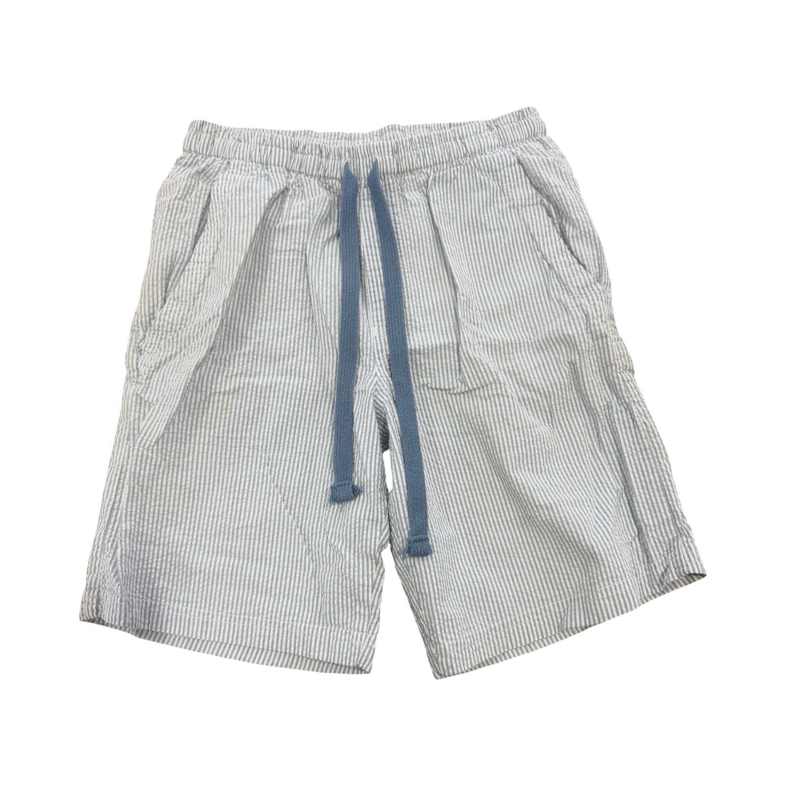 11-12Y Blue & White Stripe Shorts - Real Kids
