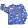 3-6M Blue Sweater Top with Little Pictures - John Lewis