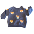 6-9M Navy Fox Sweater Top - John Lewis