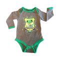 12-18M Grey & Green Slytherin Bodysuit - Harry Potter