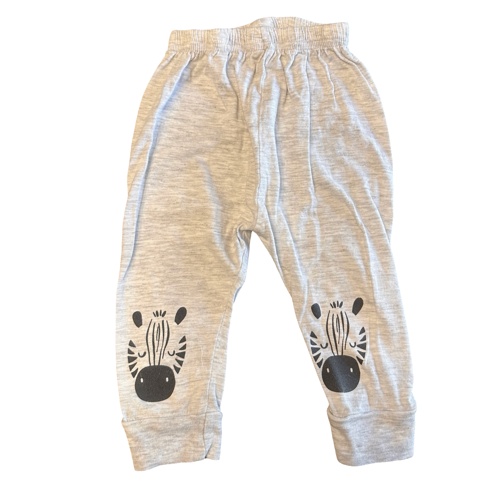6-12M Grey Zebra Pants - Tiny Tots