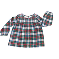 4Y Multicoloured Chek Dress with Smock Detail - Baby Gap