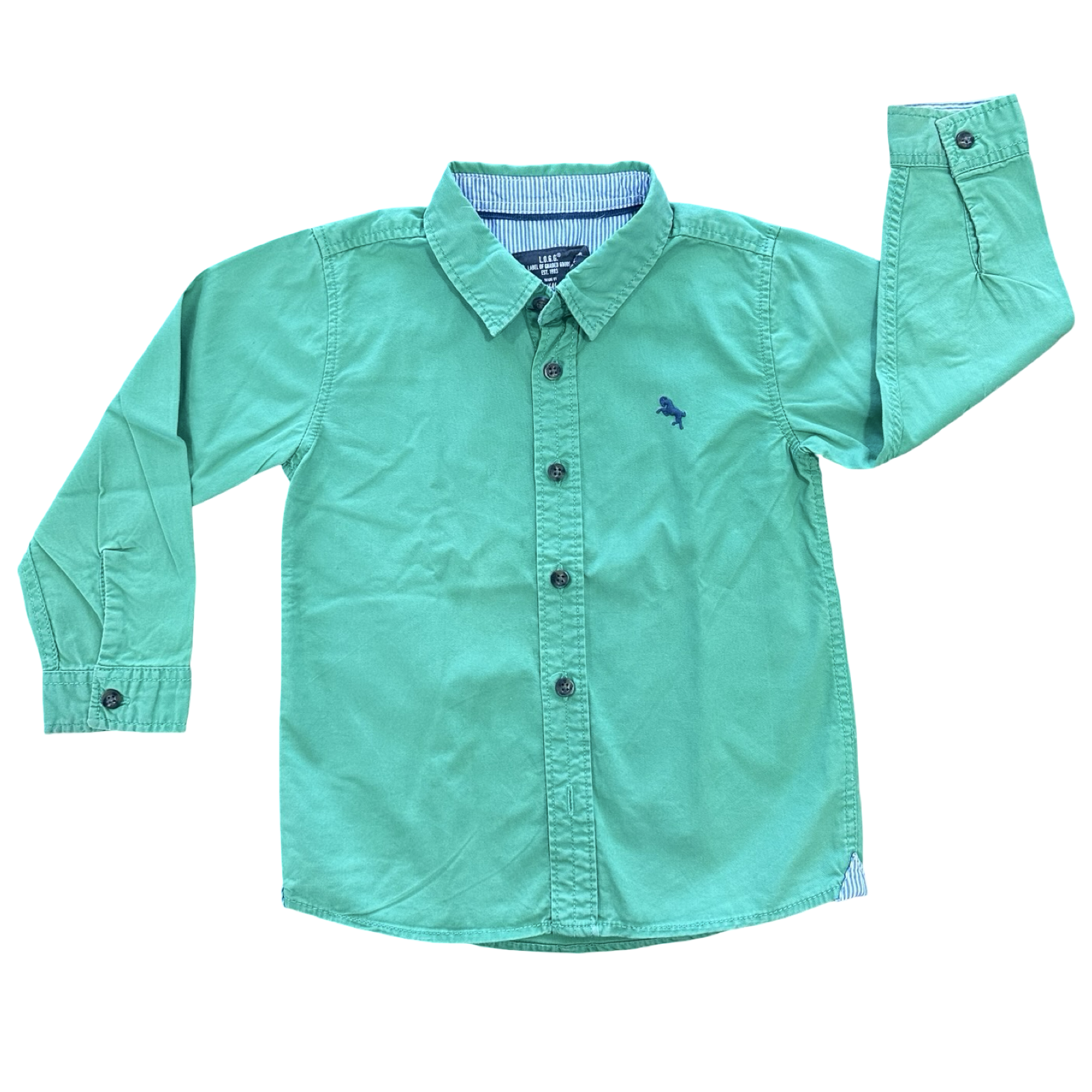 18-24M Green Buttoned and Collar Shirt - H & M