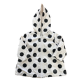 6-12M White & Black Polka Dot Vinyl Jacket - Little Me