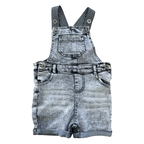 3Y Black Washed Look Dungaree - Ackermans