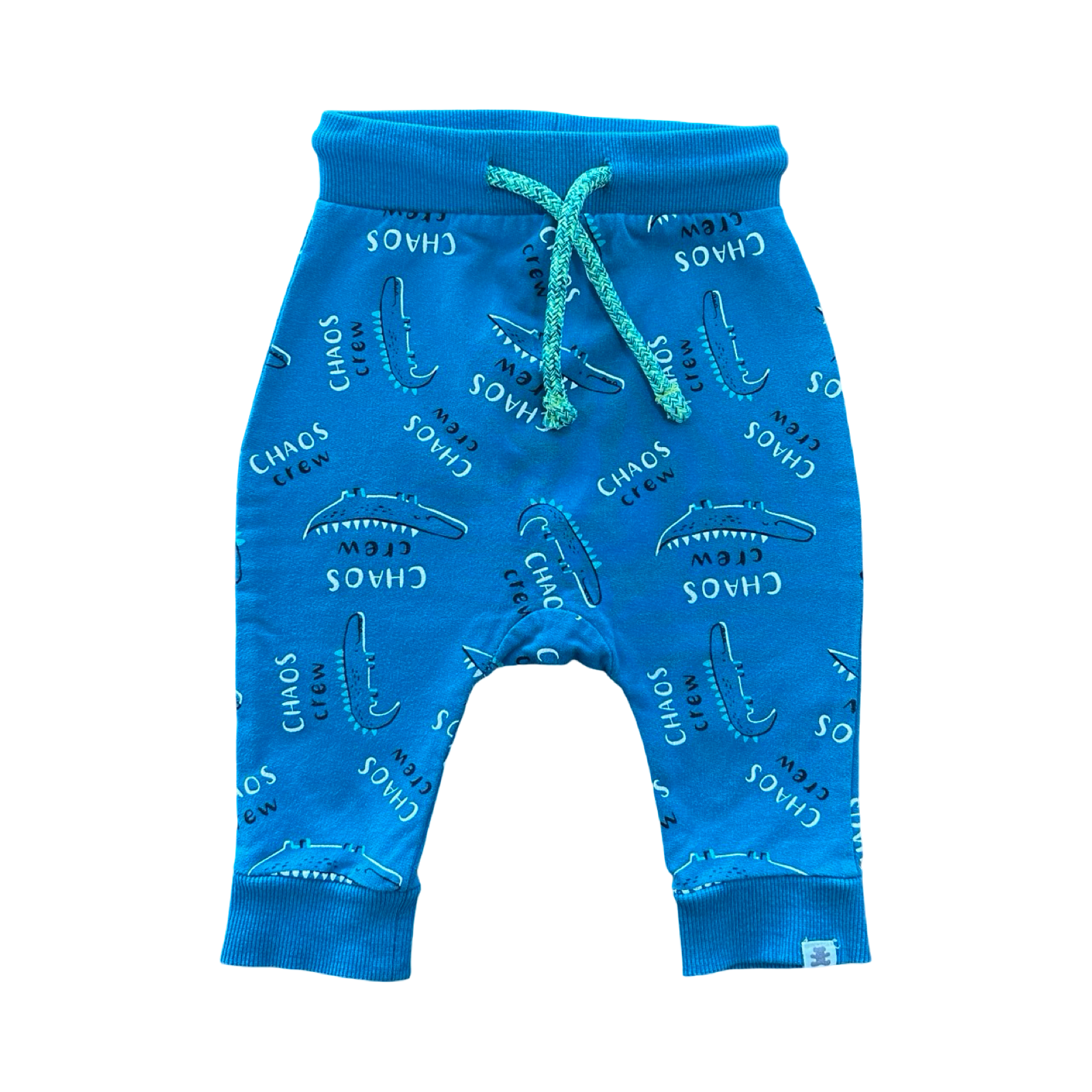 3-6M Turquoise Chaos Crew Jogger - Woolworths