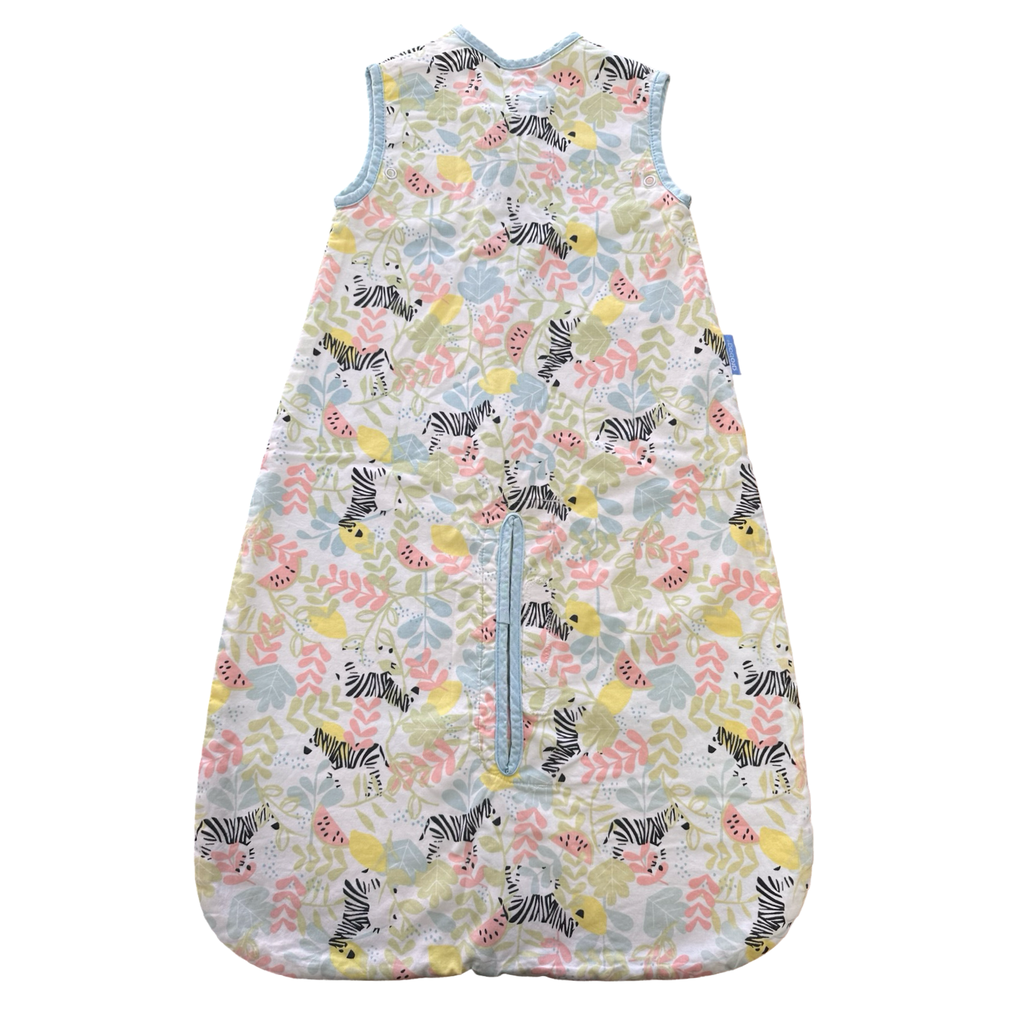 0-6M Pastel Coloured Zebra Sleeper Bag - Grobag