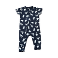 6-9M Black & Cream Dinosaur Babygrow - George