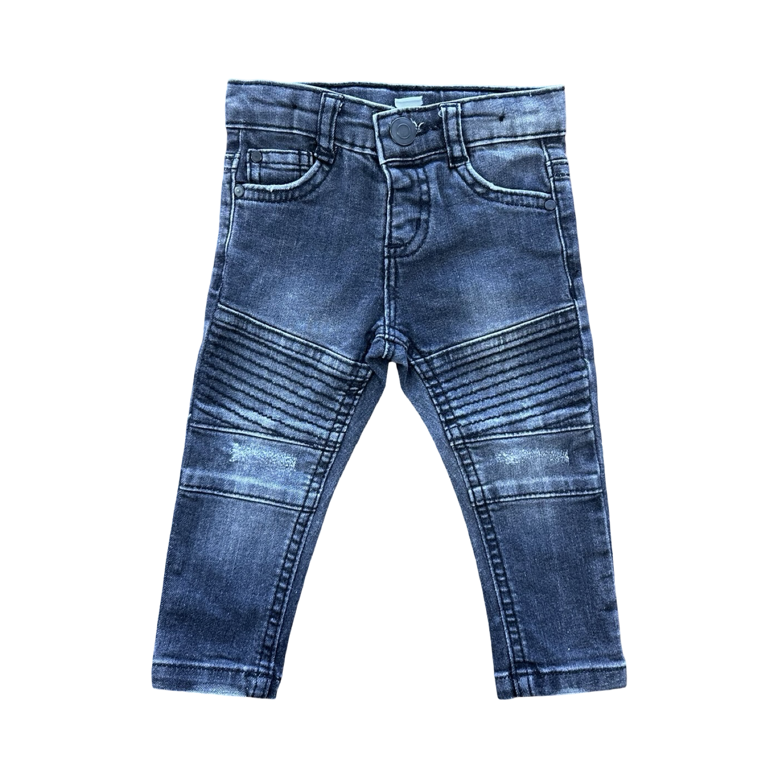 6-9M Black Stretch Denim Jeans - Cikoby Baby