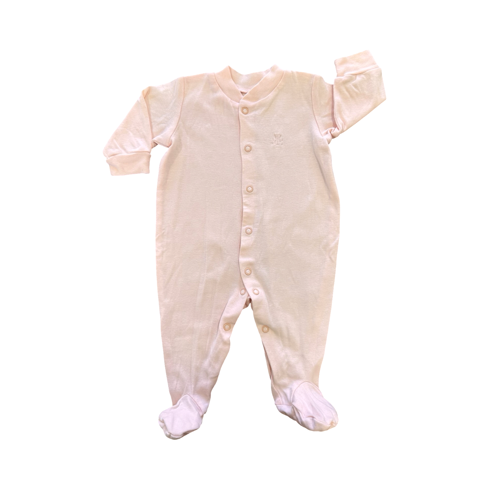 1-3M Pink Cotton Snapper Onesie - Woolworths