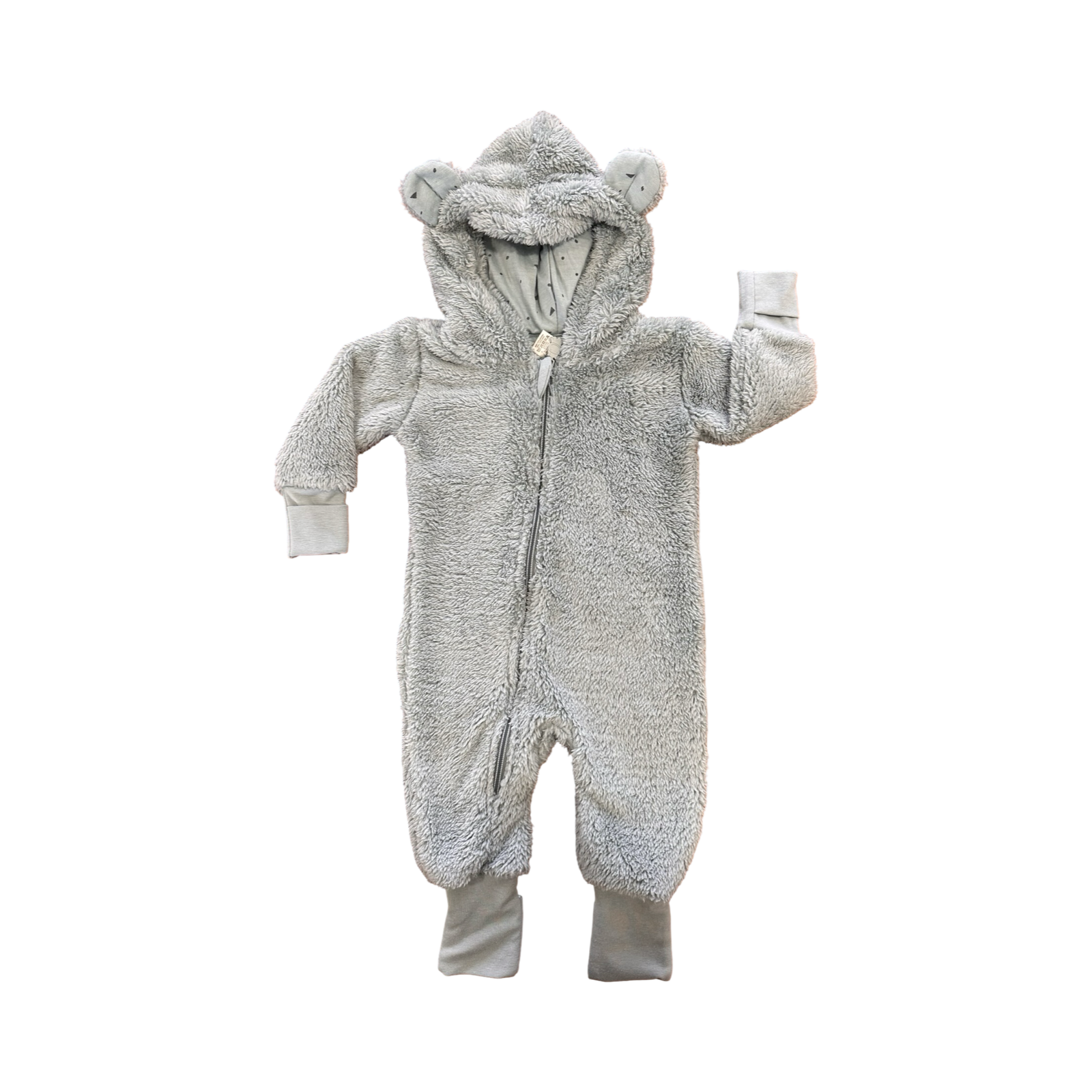 *NEW* Green Bear Fleece Zip Onesie - Tiny Tots