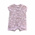 4-6M Purple Floral Romper - H & M