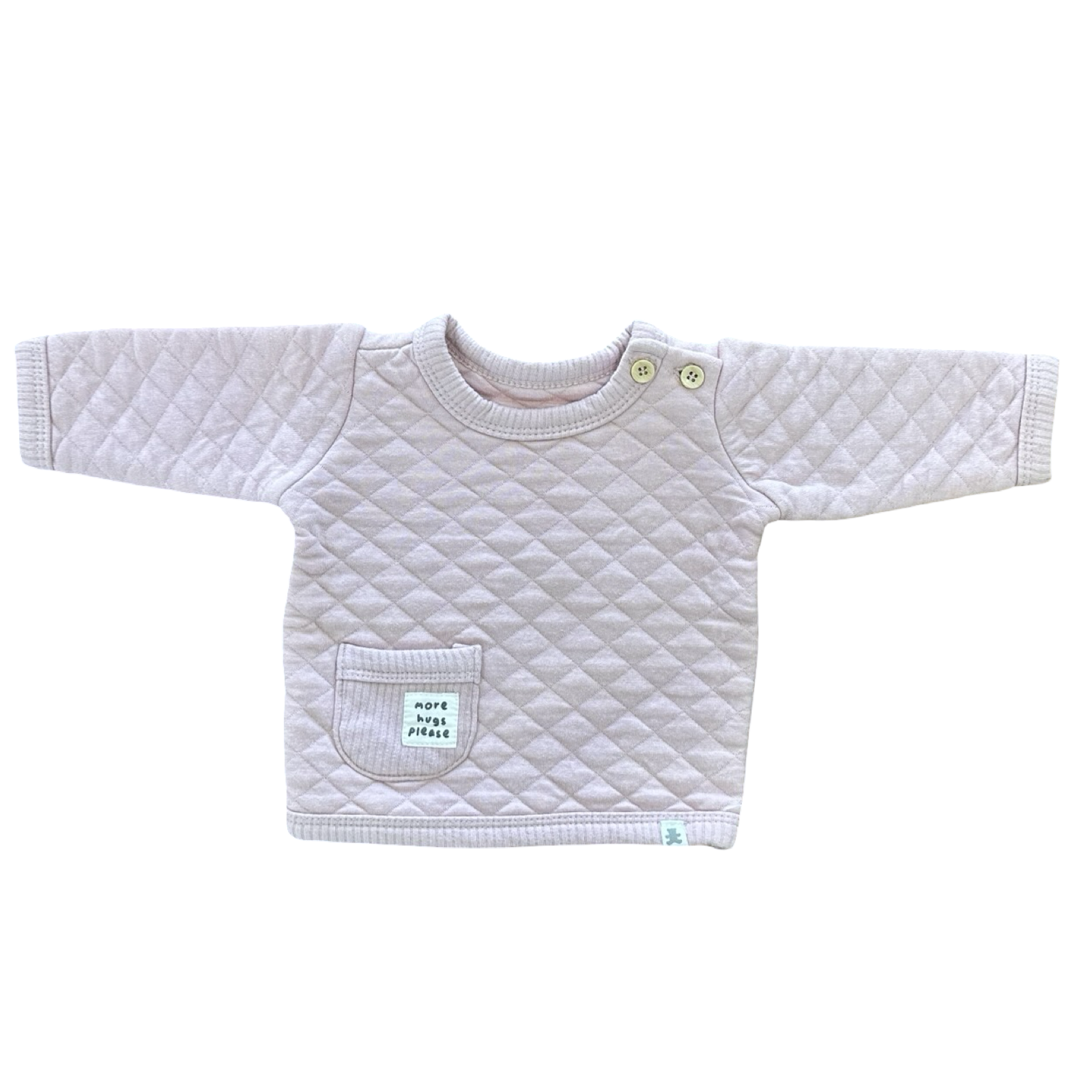 Newborn Pink Puffer Top with Pocket - Woolworths