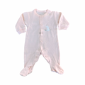 Prem Peach Bunny Cotton Snapper Onesie - Woolworths