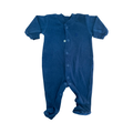 Newborn Navy Cotton Snapper Babygrow - Woolworths