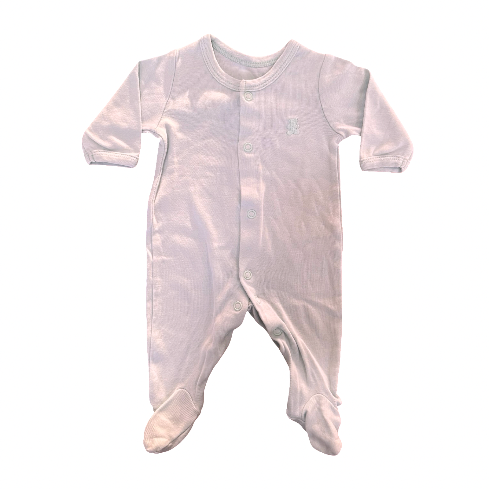 Prem Light Green Snapper Cotton Babygrow - Woolworths