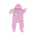 6-12M Peach Unicorn Hooded Zip Onesie - Ackermans
