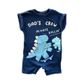 6-12M Navy Dad's Crew Romper - Woolworths
