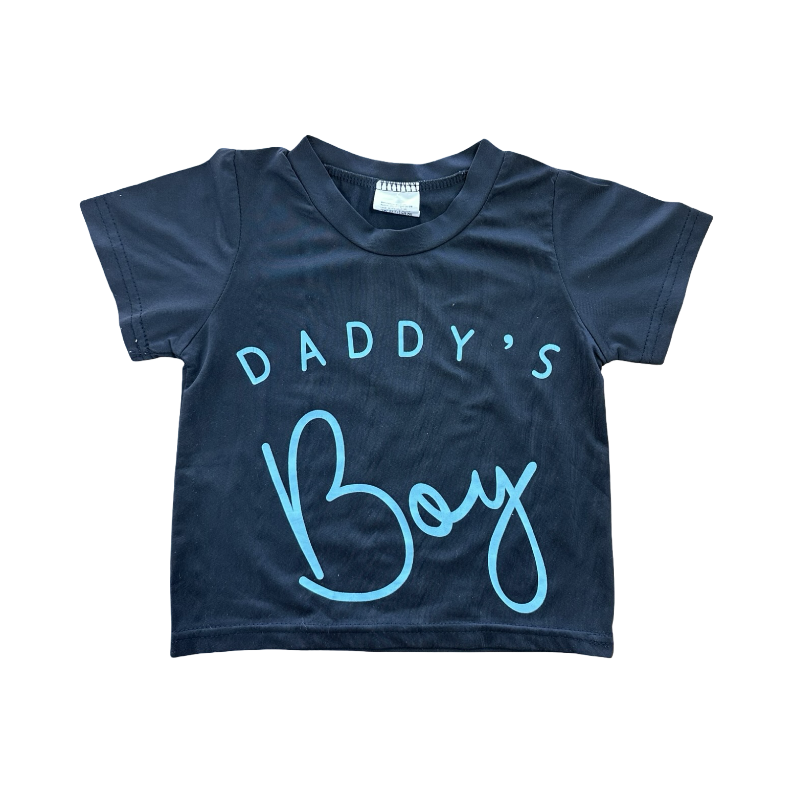 9-12M Black & Blue Daddy's Boy T-Shirt