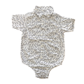 6-12M Black & White Button & Collar Romper - Mr Price