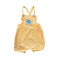 12-18M Yellow Dungaree Style Romper with Butterfly - Clicks