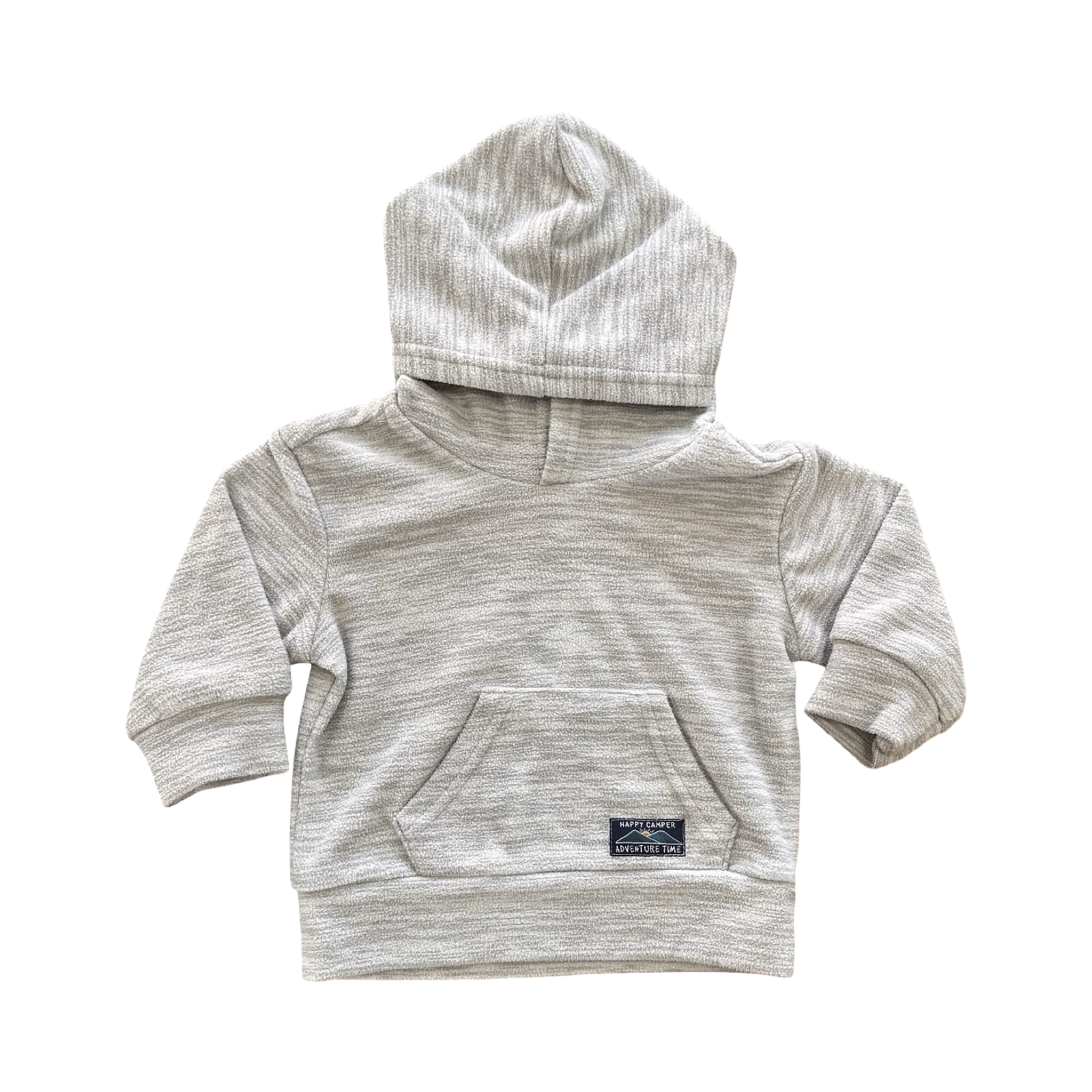 3-6M Grey Melange Fleece Hoodie - Ackermans
