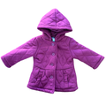 6-12M Burgandy Puffer Hooded Jacket - Ackermans