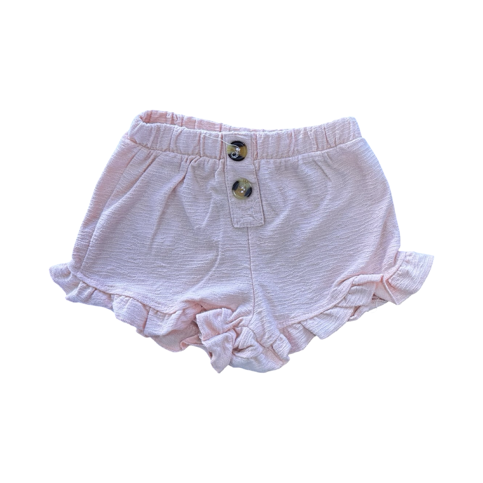 6-12M Peach Frill Elasticated Shorts - Ackermans