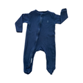 6-12M Black Coton Zip Babygrow - Woolworths
